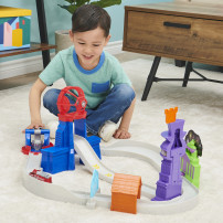 PAW Patrol , pista per macchinine Total City Rescue con veicolo di Marshall esclusivo da IL FILM, scala 1:55, giocattoli per bam