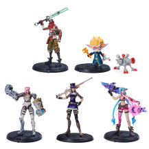 League of Legends , confezione Città gemelle con personaggi esclusivi Jinx, Heimerdinger, Vi, Caitlyn ed Ekko, personaggi collez
