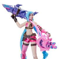 League of Legends , confezione Città gemelle con personaggi esclusivi Jinx, Heimerdinger, Vi, Caitlyn ed Ekko, personaggi collez