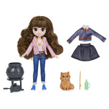 Wizarding World , set regalo bambola 20,3 cm Brilliant Hermione, con 5 accessori e 2 outfit, giocattoli per bambine dai 5 anni i