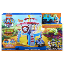 PAW Patrol , Quartiere Generale Dino con effetti sonori, esclusivo personaggio Rex e veicolo
