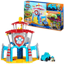PAW Patrol , Quartiere Generale Dino con effetti sonori, esclusivo personaggio Rex e veicolo