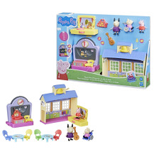 Peppa Pig - La Scuola di , playset con frasi e suoni, per bambini di età prescolare dai 3 anni in su