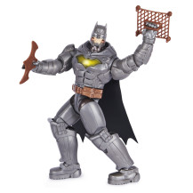 DC Comics , Batman, Personaggio Deluxe Battle Strike Batman da 30 cm, 5 Accessori, Oltre 20 Suoni, Giocattoli da Collezionare pe