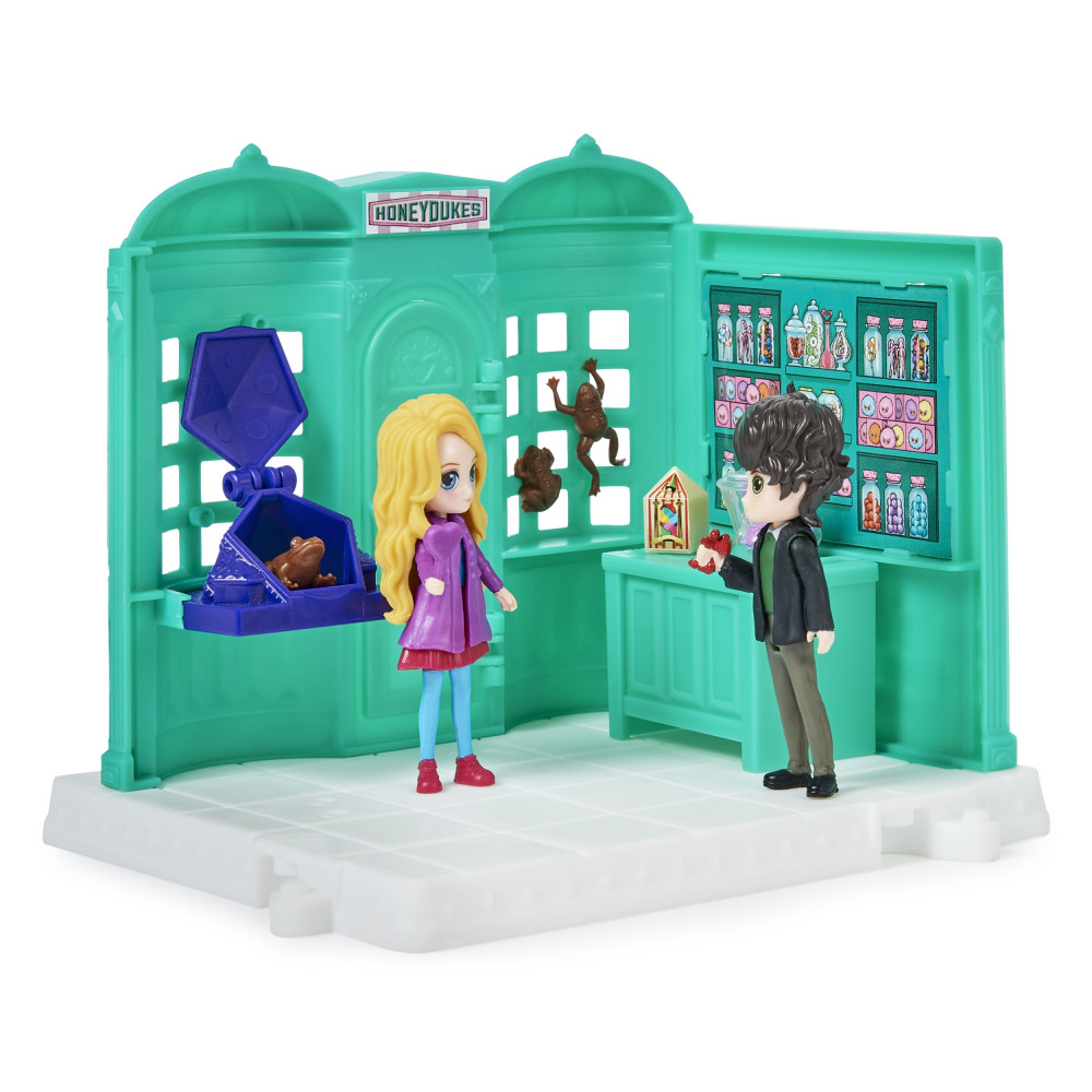 Wizarding World Harry Potter, Magical Minis Negozio Mielandia con 2 personaggi e 5 accessori, giocattoli per bambini dai 6 anni 