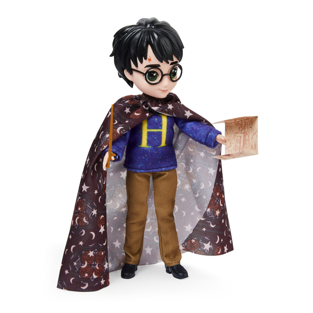 Wizarding World Harry Potter, set regalo bambola Harry Potter da 20,3 cm con Mantello dell'Invisibilità e 5 accessori per bambol