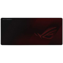 ASUS ROG Strix Scabbard II Tappetino per mouse per gioco da computer Nero, Rosso
