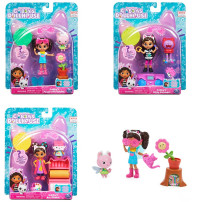 Gabby's Dollhouse Gabby‘s Dollhouse, set Art Studio con 2 personaggi giocattolo, 2 accessori, scatola con sorpresa e mobile, gio