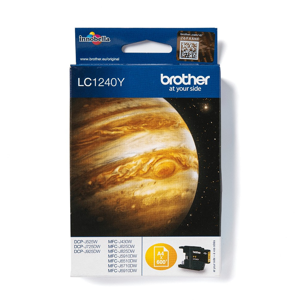 Brother LC-1240Y cartuccia d'inchiostro 1 pz Originale Giallo