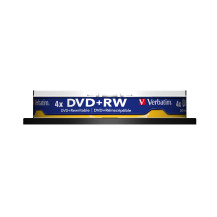 Verbatim DVD+RW Matt Silver 4,7 GB 10 pz