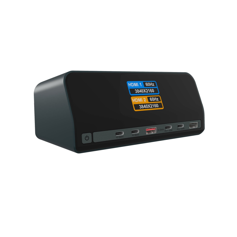 ICY BOX Heart Dock 2300 Cablato USB 3.2 Gen 2 (3.1 Gen 2) Type-C Antracite