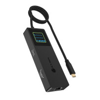 ICY BOX Spade Dock 4038 Cablato USB 3.2 Gen 2 (3.1 Gen 2) Type-C Nero
