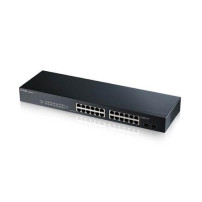 GS-1900-24 v2 - Switch Web Managed 24 porte Gigabit + 2 porte SFP Gigabit - Supporto IPv6, VLAN - Design senza ventole, Rack