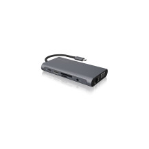 ICY BOX IB-DK4040-CPD Cablato USB 3.2 Gen 1 (3.1 Gen 1) Type-C Antracite, Nero