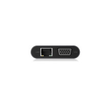 ICY BOX IB-DK4040-CPD Cablato USB 3.2 Gen 1 (3.1 Gen 1) Type-C Antracite, Nero