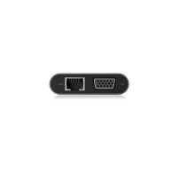 ICY BOX IB-DK4040-CPD Cablato USB 3.2 Gen 1 (3.1 Gen 1) Type-C Antracite, Nero