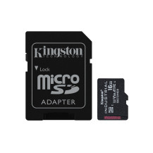 Kingston Technology Scheda microSDHC Industriale 16GB C10 A1 pSLC + Adattatore SD