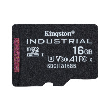 Kingston Technology Scheda microSDHC Industriale 16GB C10 A1 pSLC + Adattatore SD