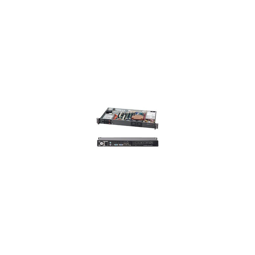 Supermicro SuperChassis 510T-203B Supporto Nero 200 W