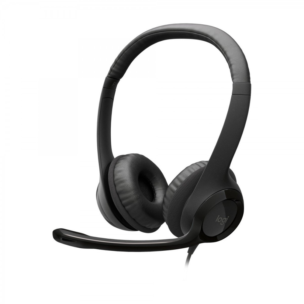 Logitech H390 USB Auricolare Cablato A Padiglione Ufficio USB tipo A Nero