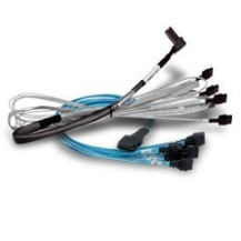 Broadcom CBL-SFF8643-08M 0,8 m Nero, Blu, Argento