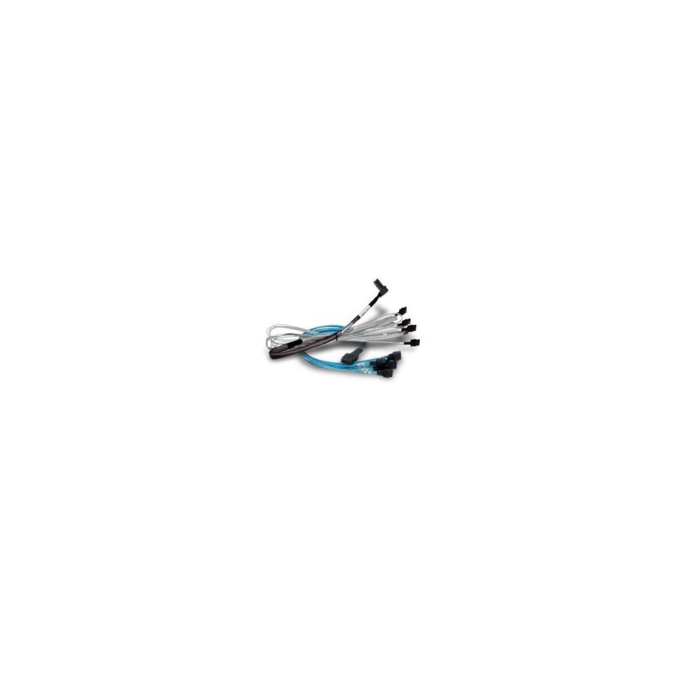 Broadcom CBL-SFF8643-08M 0,8 m Nero, Blu, Argento