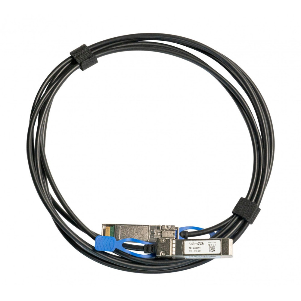 Mikrotik XS+DA0001 cavo InfiniBand 1 m SFP/SFP+/SFP28 Nero