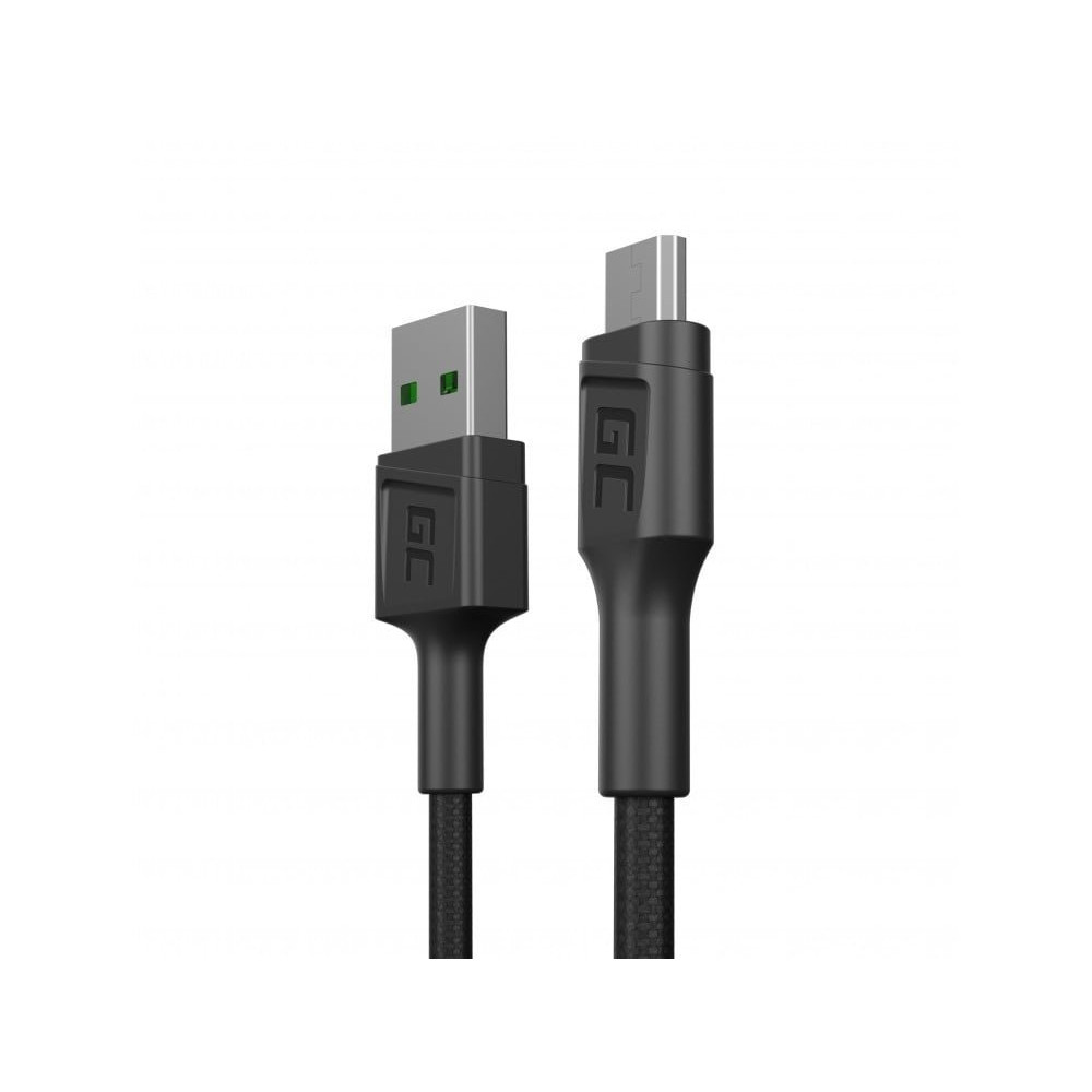 Green Cell KABGC23 cavo USB 0,3 m USB 2.0 USB A Micro-USB B Nero