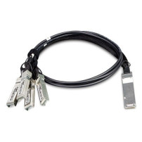 PLANET CB-QSFP4X10G-1M cavo a fibre ottiche QSFP+ 4x SFP+ Nero
