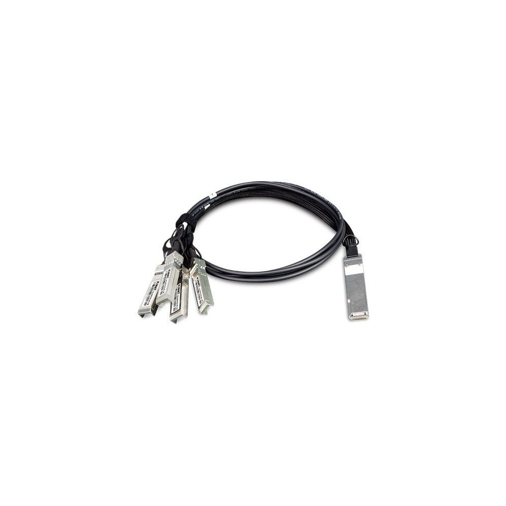 PLANET CB-QSFP4X10G-1M cavo a fibre ottiche QSFP+ 4x SFP+ Nero