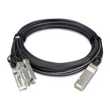 PLANET 40G QSFP+ to 4 10G SFP+ 5M cavo a fibre ottiche QSFP+ 4x SFP+ Nero