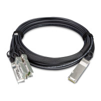 PLANET 40G QSFP+ to 4 10G SFP+ 5M cavo a fibre ottiche QSFP+ 4x SFP+ Nero