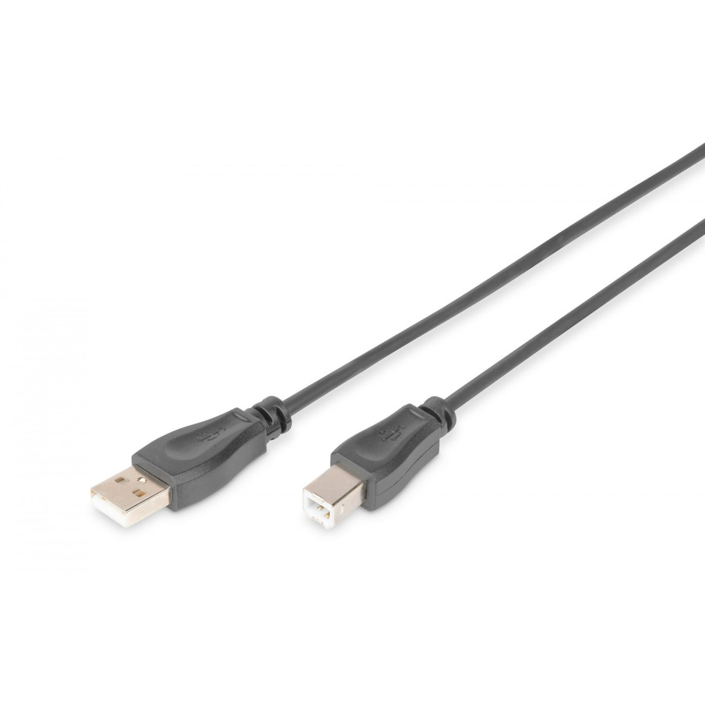 Digitus AK-300105-050-S Cavo USB 2.0 Maschio a Maschio A a B 5m Nero