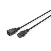 DIGITUS Cavo prolunga di alimentazione - 1,2 m - IEC C14 - IEC C13 - H05VV-F3G - 250 V - 10 A