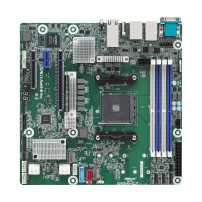 ASRock X570D4U-2L2T/BCM, 1xSKT AM4, AMD Ryzen 5000, X570, 4xDIMM, SATA, 2xM.2, 2xGbE, 2x10GbE, IPMI