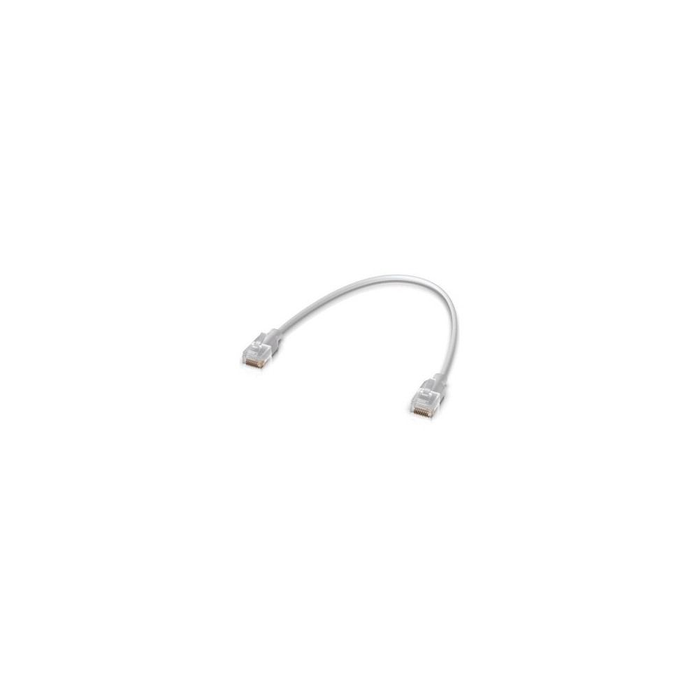 Ubiquiti UACC-Cable-Patch-EL-0.15M-W Cavo patch UniFi con stivale trasparente RJ45 e supporto Etherlighting quando abbinato a Un