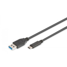 Digitus AK-300136-010-S cavo USB USB 3.2 Gen 1 (3.1 Gen 1) 1 m USB C USB A Nero