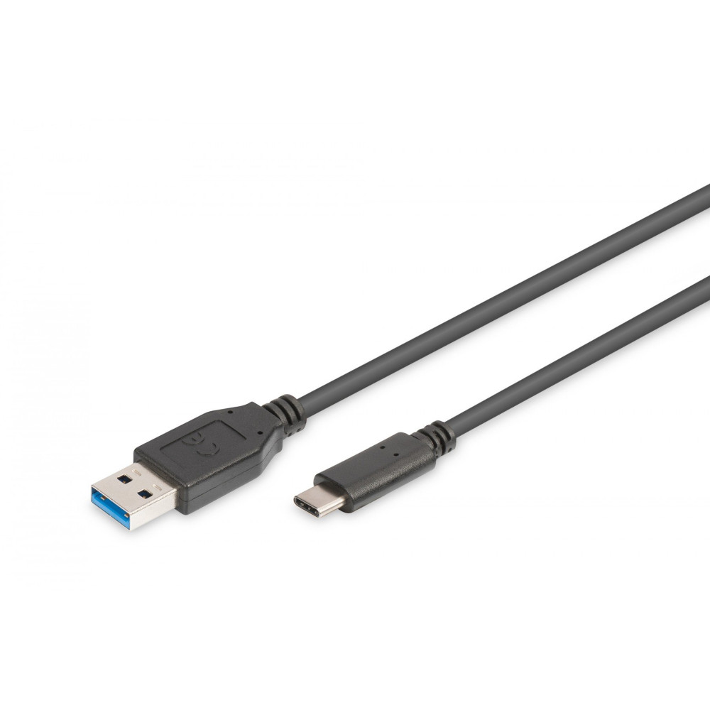 Digitus AK-300136-010-S cavo USB USB 3.2 Gen 1 (3.1 Gen 1) 1 m USB C USB A Nero
