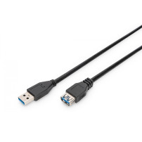 Digitus AK-300203-018-S cavo USB USB 3.2 Gen 1 (3.1 Gen 1) USB A Nero