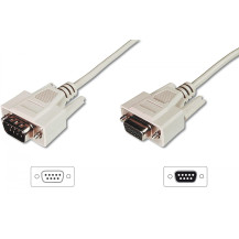 Digitus AK-610203-030-E cavo seriale Beige 3 m D-Sub