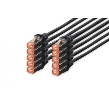 Digitus DK-1644-005-BL-10 cavo di rete Nero 0,5 m Cat6 S/FTP (S-STP)