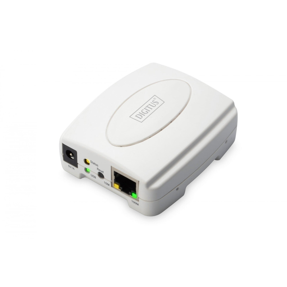 Digitus DN-13003-2 server di stampa LAN Ethernet Bianco