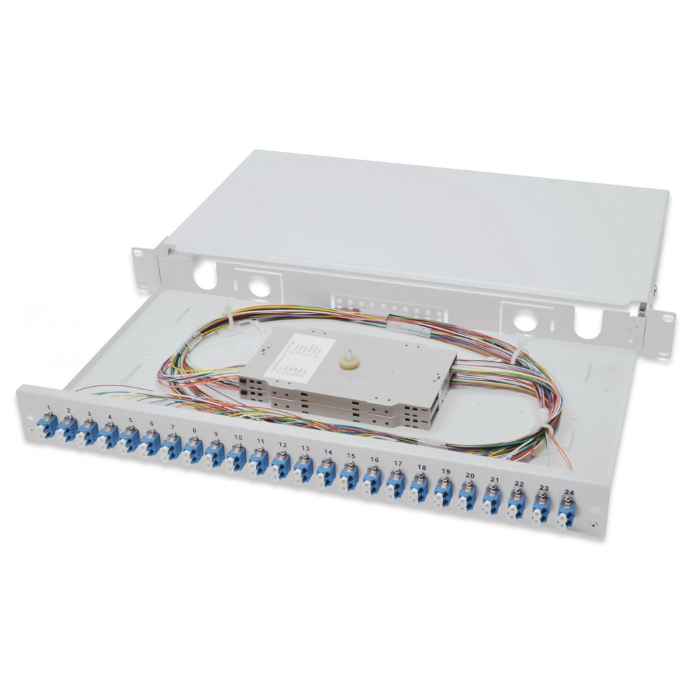 Digitus DN-96332/9 adattatore di fibra ottica 1 pz Grigio