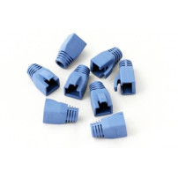 Kink Protection Sleeves, for RJ45 Modular plugs color blue, for cables up to 7.5mm diameter, 10 pieces