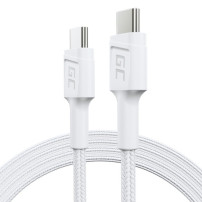 Green Cell KABGC30W cavo USB USB 3.2 Gen 1 (3.1 Gen 1) 1,2 m USB C 0,48 Gbit/s 60 W Bianco