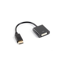 Lanberg AD-0007-BK cavo e adattatore video 0,1 m DisplayPort DVI-D Nero