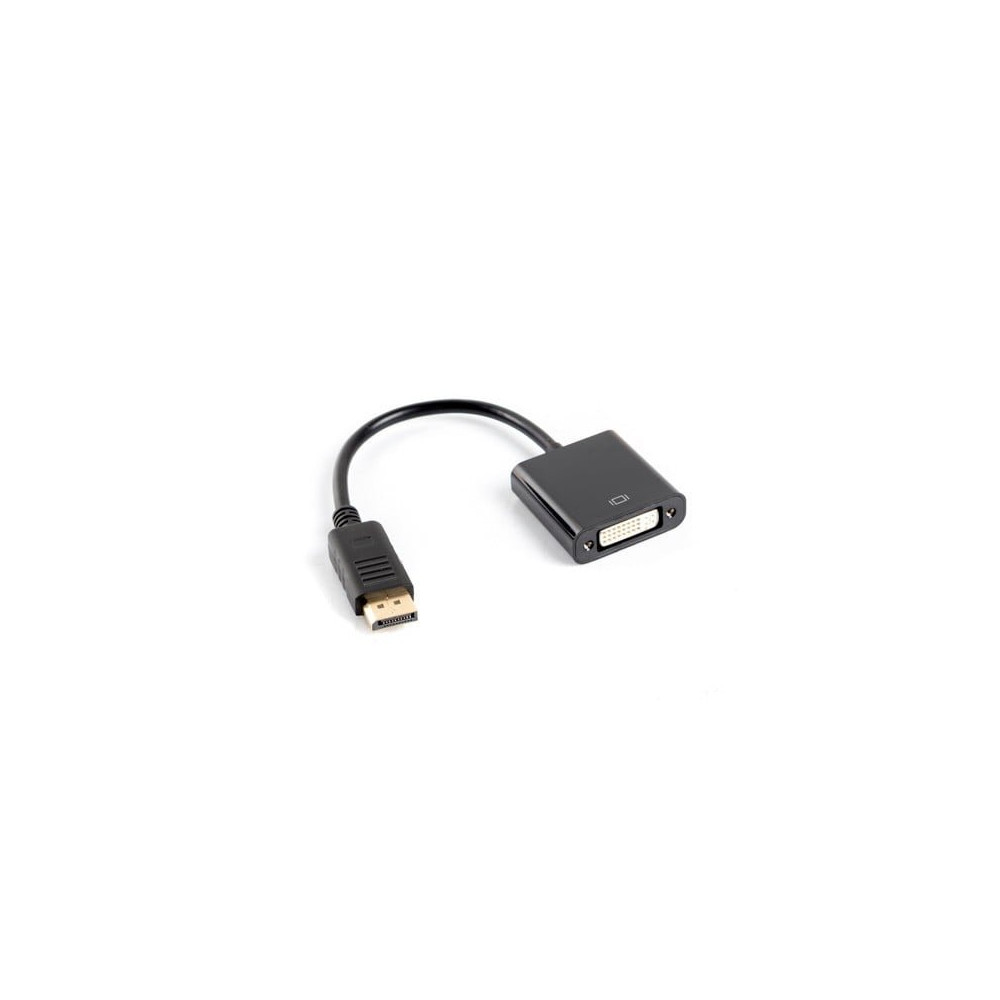 Lanberg AD-0007-BK cavo e adattatore video 0,1 m DisplayPort DVI-D Nero