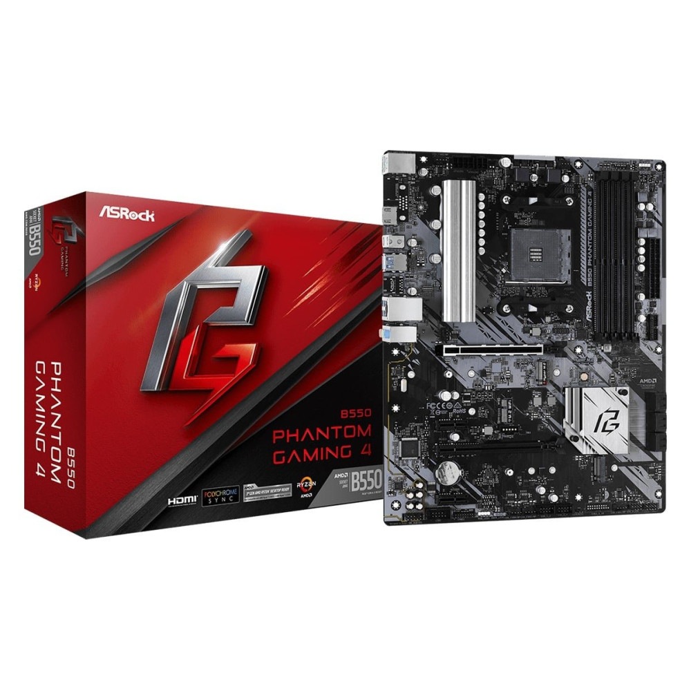 ASRock B550 PHANTOM GAMING 4 Scheda madre ATX per processori AMD Ryzen 3000 Series