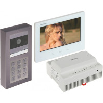 Hikvision DS-KIS704EY-ACW2/Kit HD 2 fili in alluminio