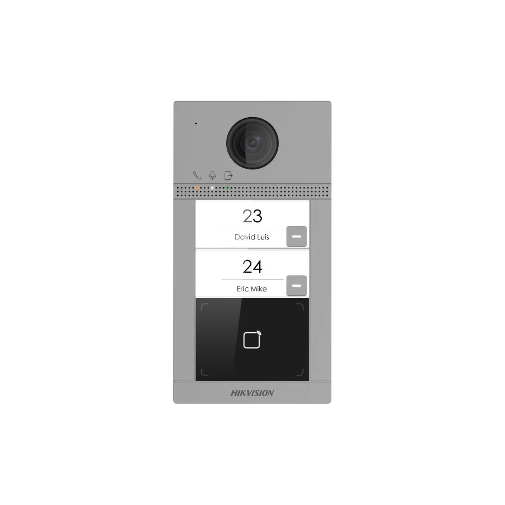 Hikvision DS-KV8213-WME1(C) Stazione Porta Metallica per Ville a 2 Pulsanti